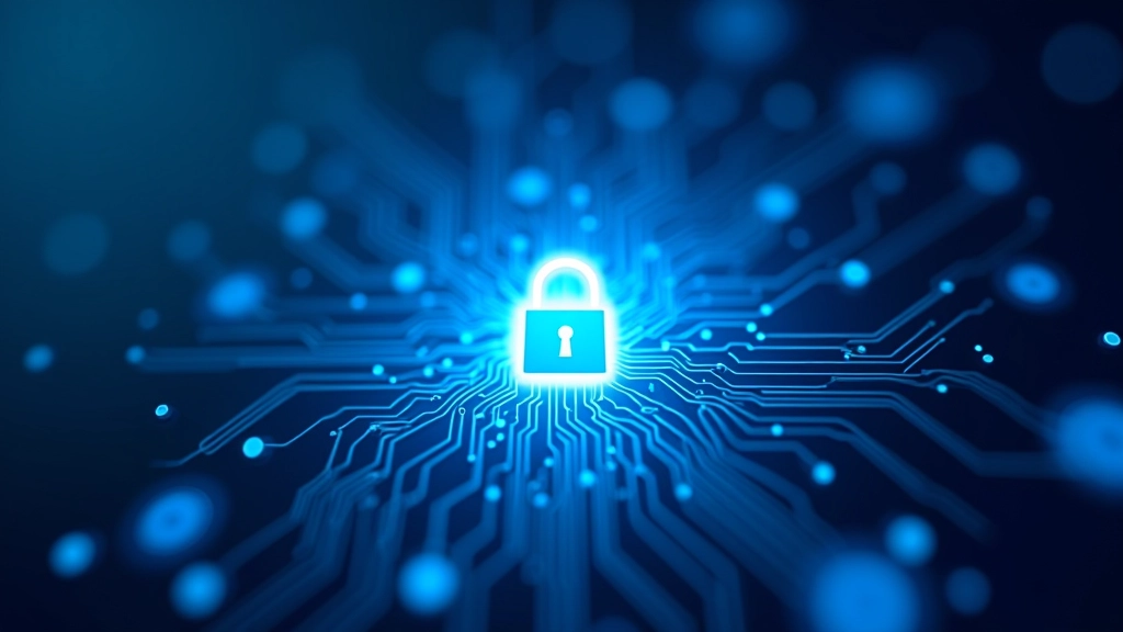 Représentation numérique de la protection des données financières avec symboles de sécurité