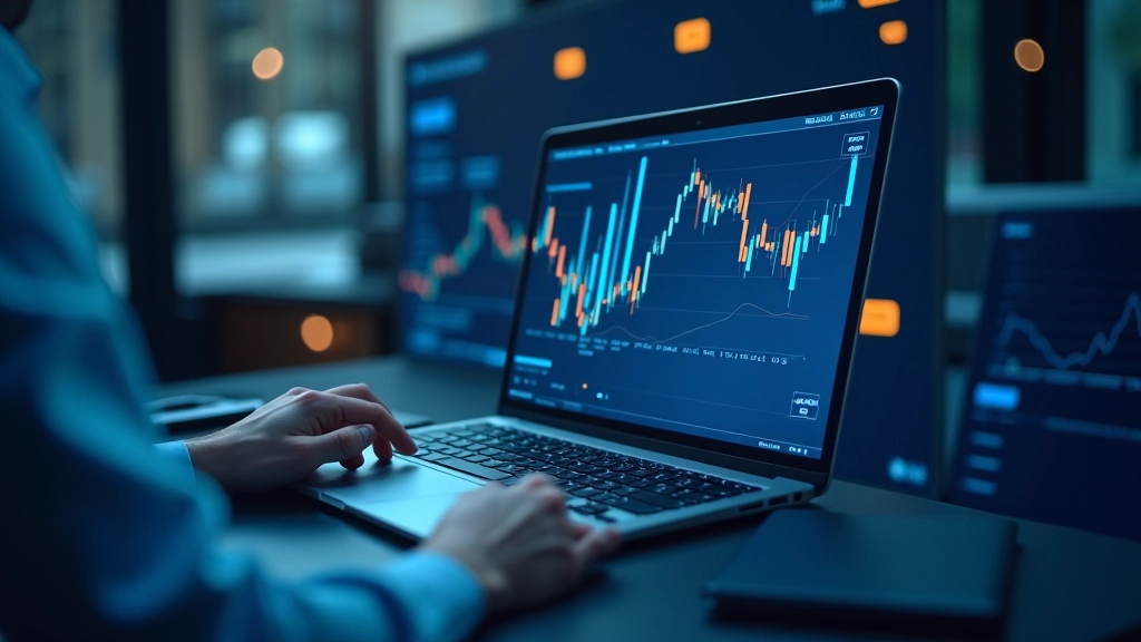 Données financières et indicateurs de marché sur écran d'analyse